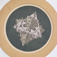 Door De Riemkap gerestaureerde houtgravure in kleur op papier.